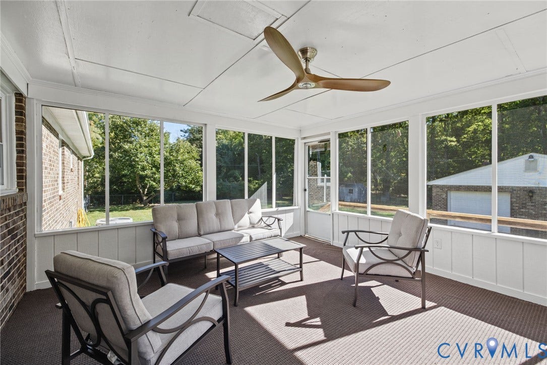 1629 Chippewa Lane, Powhatan, VA 23139 screen porch