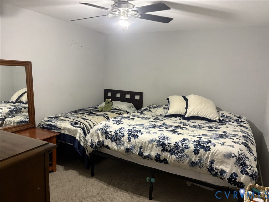 3207 Roland View Terrace, Chester, VA 23831 Room featuring wall-to-wall carpeting and a ceiling-mounted fan with integrated lighting