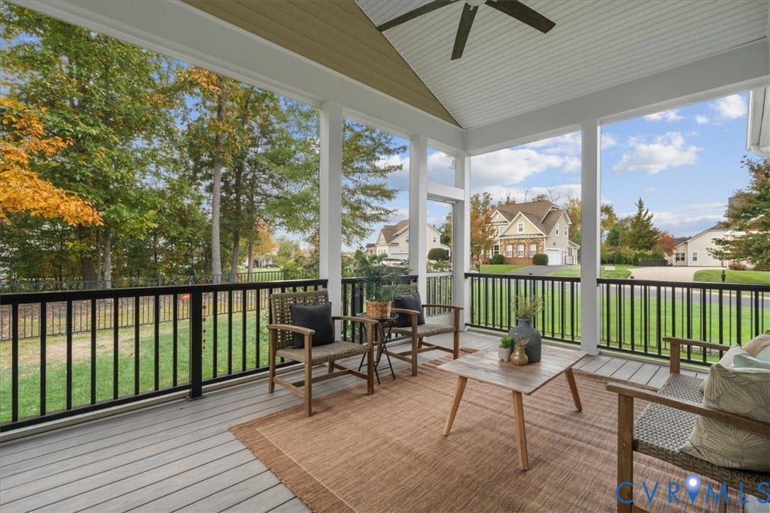 1372 Miners Trail Road, Midlothian, VA 23114 Screened In, CLG FAN, Access from Living Room