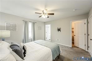 1324 Stone Ridge Park Loop, Henrico, VA 23228 Neutral-toned room featuring wall-to-wall carpeting, a multi-blade ceiling fan with integrated lighting, and multiple panel doors