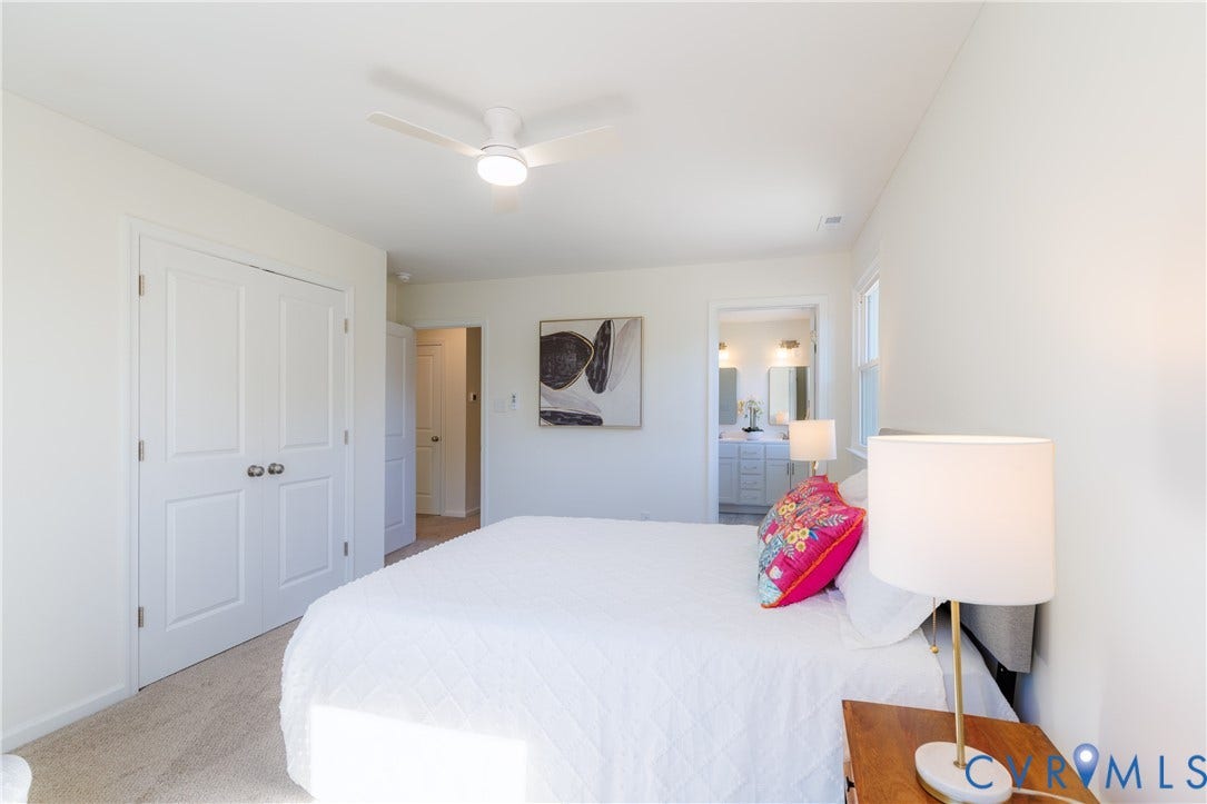 2213 W City Point Road, Hopewell, VA 23860 Primary bedroom with ensuite bath