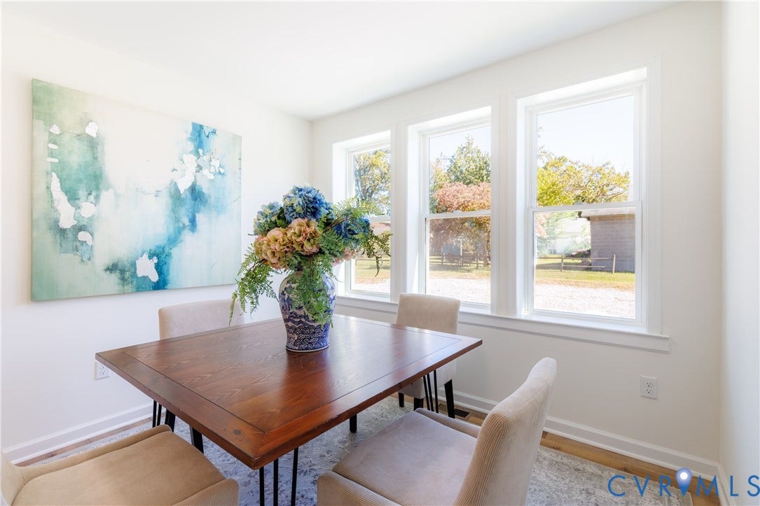 2213 W City Point Road, Hopewell, VA 23860 Dining room with lots of natural light