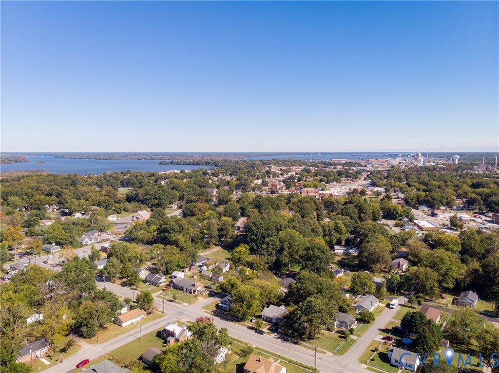 2213 W City Point Road, Hopewell, VA 23860 Aerial view of the surrounding area