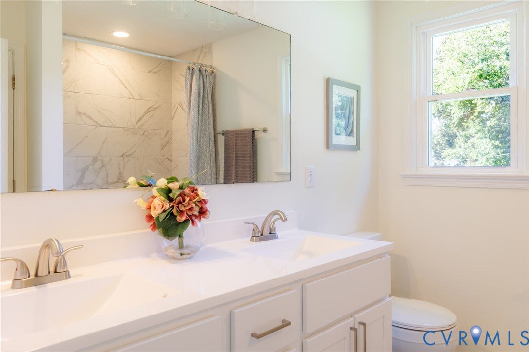 2213 W City Point Road, Hopewell, VA 23860 Hall bath with double vanity