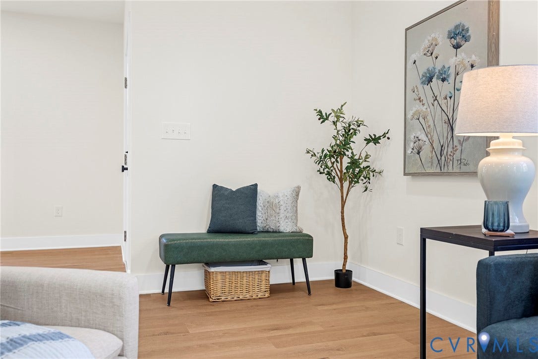 1420 Ferndale Avenue, Petersburg, VA 23803 Neutral interior space featuring wood-finish flooring and solid-color wall finishes