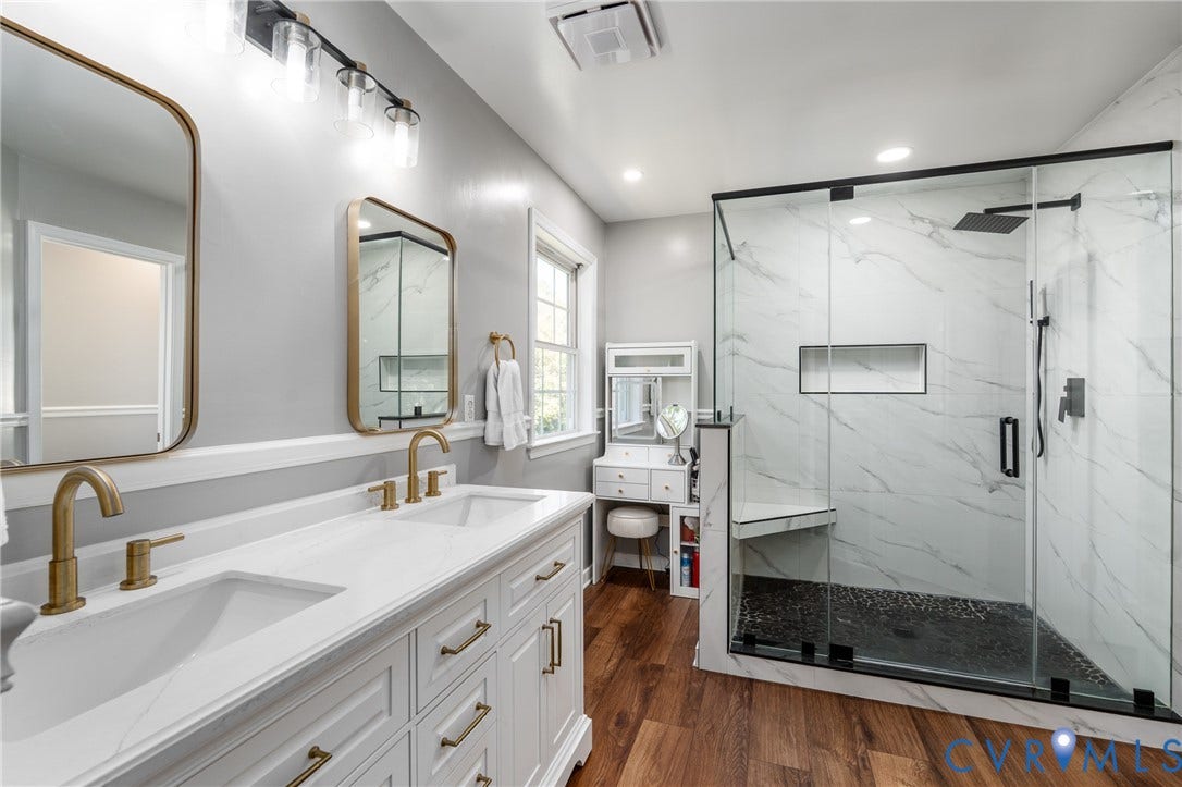 12806 Millstep Terrace, Midlothian, VA 23112 Primary bathroom with dedicated water closet and walk in closet