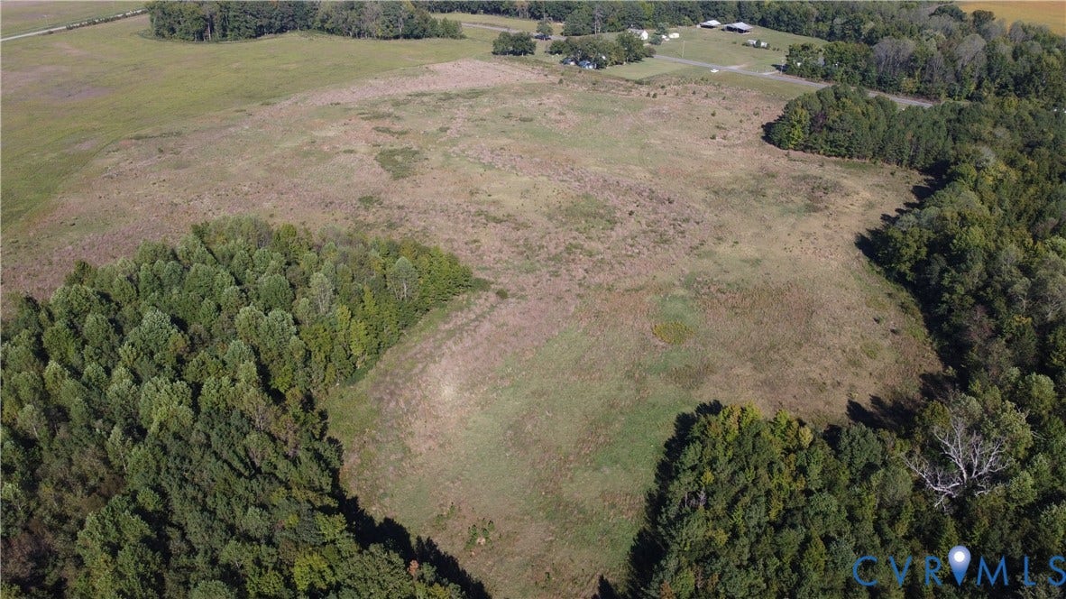 0 Pine Log Road, Skippers, VA 23879 Expansive open acreage featuring cleared meadow space and borders of mature woodland