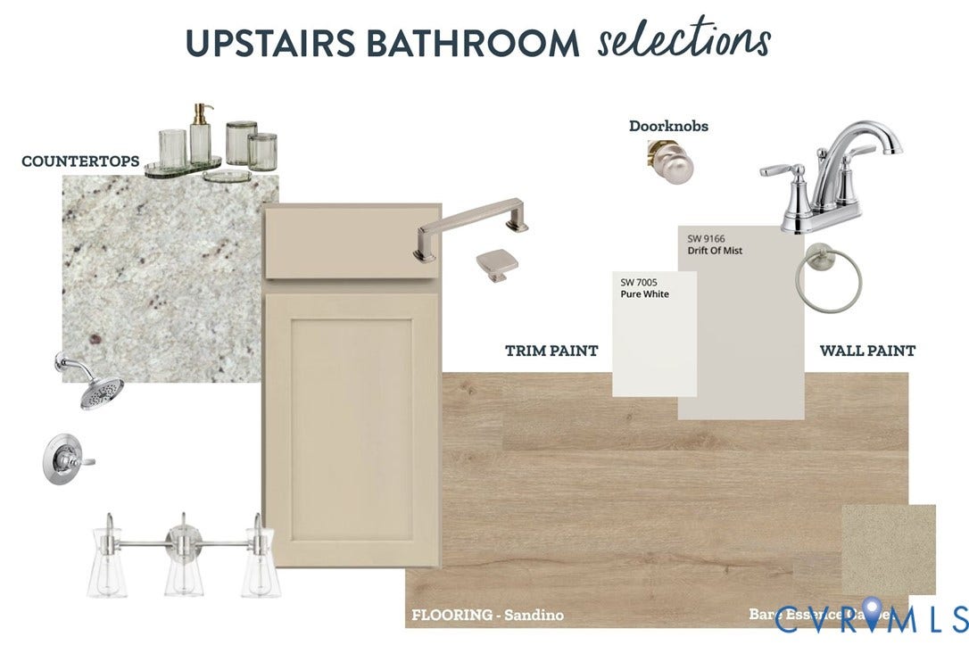 Upstairs Bathroom Design Selections