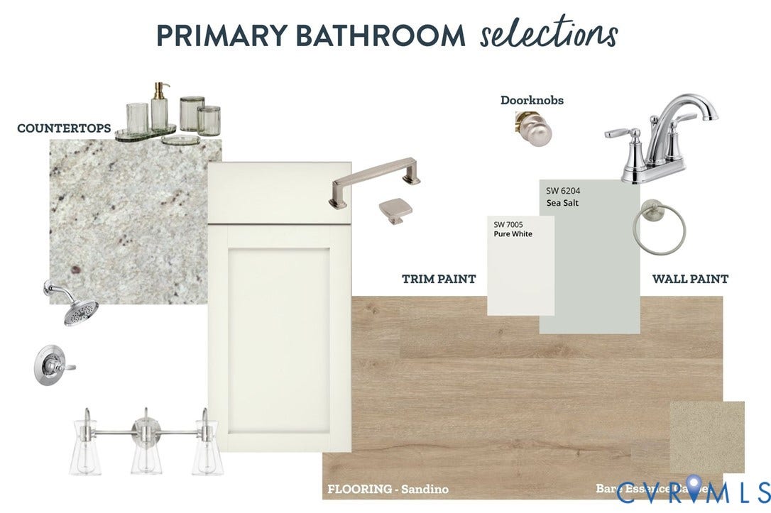 Primary Bathroom Design Selections