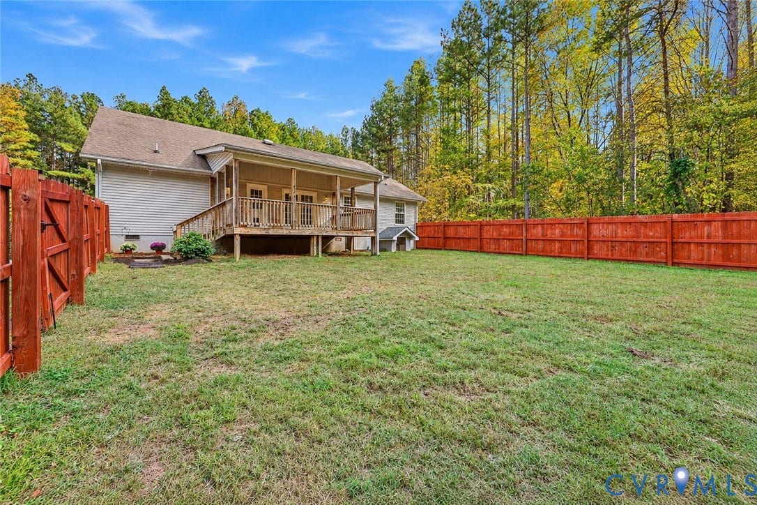 2225 Pine Cove Trail, Powhatan Countryside, Powhatan, VA 23139 Back Yard