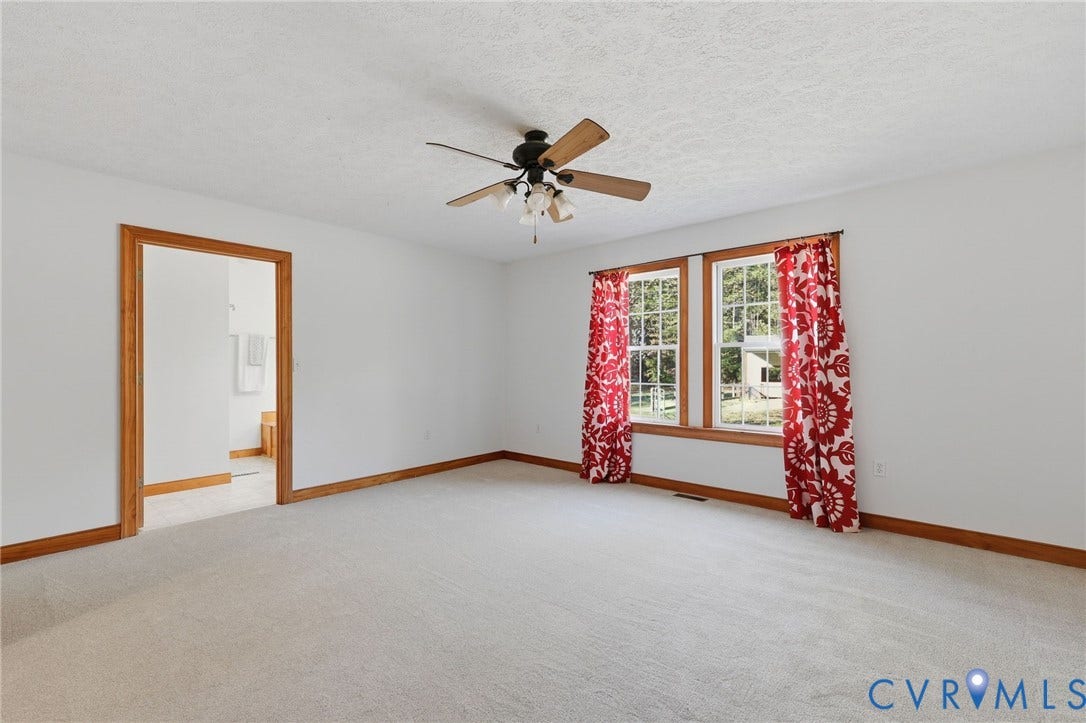 2225 Pine Cove Trail, Powhatan Countryside, Powhatan, VA 23139 Primary Bedroom - New Carpet & Paint