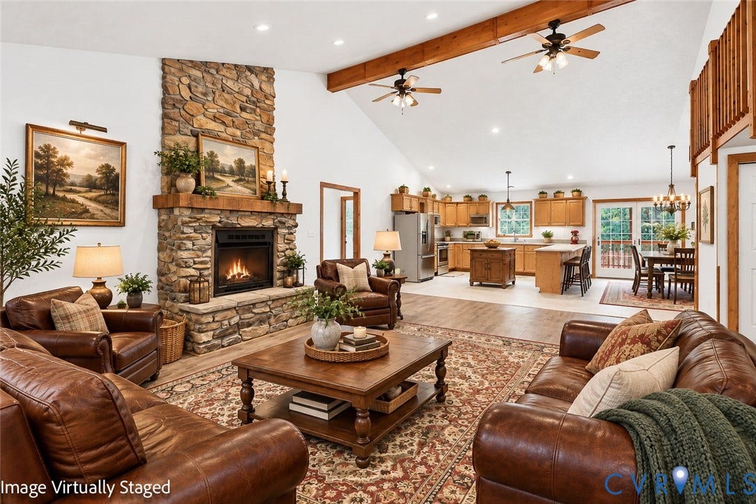 2225 Pine Cove Trail, Powhatan Countryside, Powhatan, VA 23139 Virtually Staged for visual example only