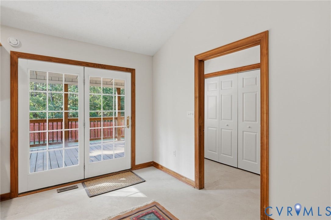 2225 Pine Cove Trail, Powhatan Countryside, Powhatan, VA 23139 Eat-In Area, French Doors to Covered Deck