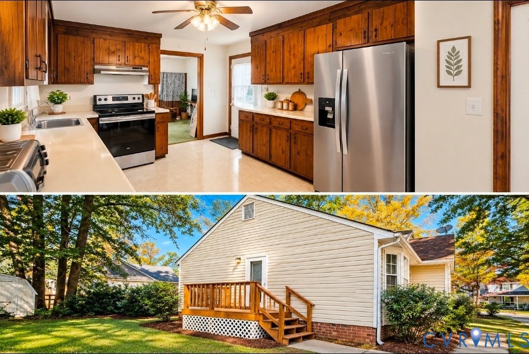 10800 Drayton Road, Chesterfield, VA 23831 Property Documentation. Visual inventory of the kitchen and exterior rear of the property