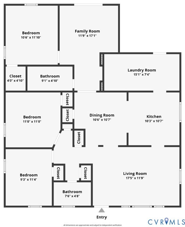 628 Ryan Avenue, Ryan, Colonial Heights, VA 23834 Floor plan