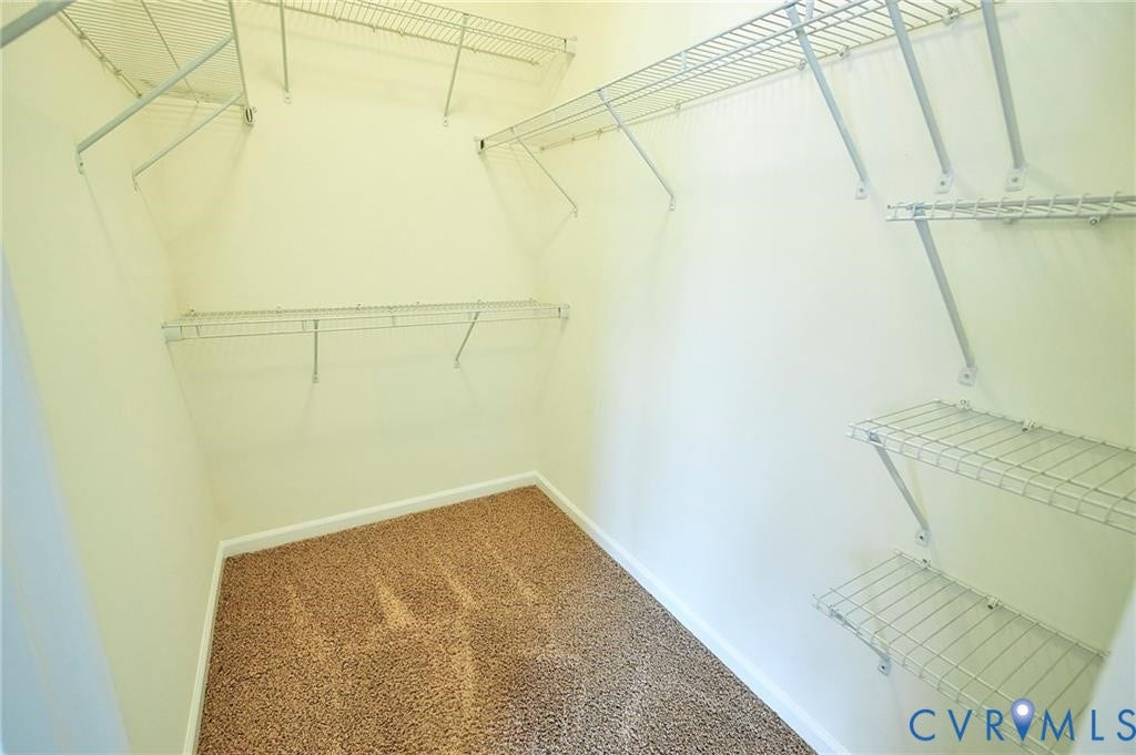 11316 Duncan park Court, Glen Allen, VA 23060 Walk-in closet featuring wall-to-wall carpeting and tiered white wire shelving
