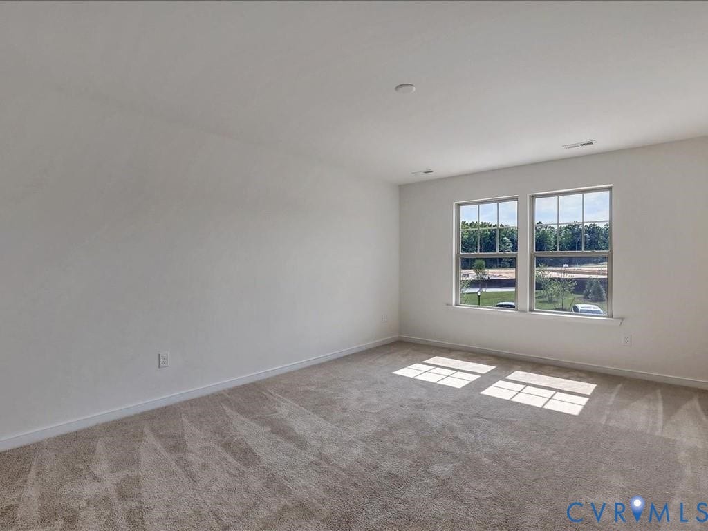 338 Hay Mill Alley, Glen Allen, VA 23060 Neutral-toned interior space featuring light-colored wall-to-wall carpeting and dual-pane windows with grid detailing