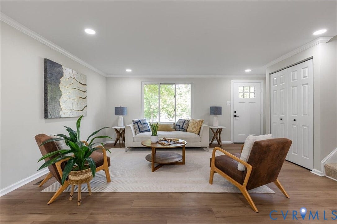 9201 Packard Court, Glen Allen, VA 23060 Neutral-toned interior featuring wood-finish flooring, recessed lighting, and double-panel closet doors