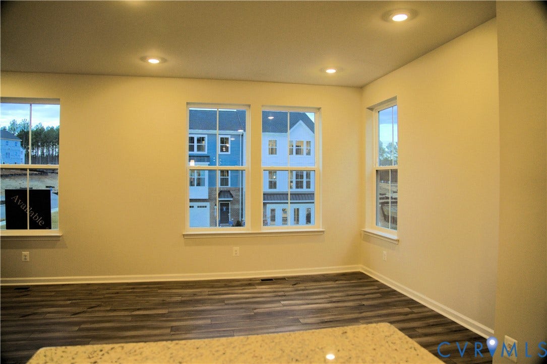 16005 Abelson Way, Chesterfield, VA 23832 Interior space featuring wood-finish flooring, recessed lighting, and multiple double-hung windows