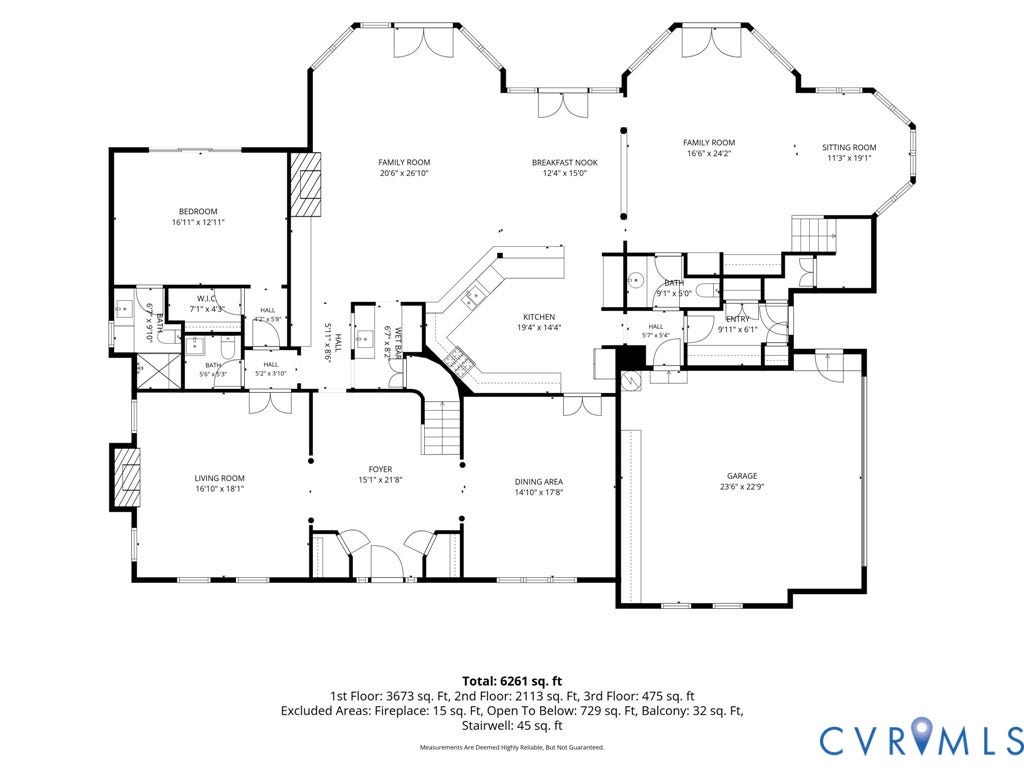 11429 Barrington Bridge Court, Henrico, VA 23233 Floor plan - First Floor