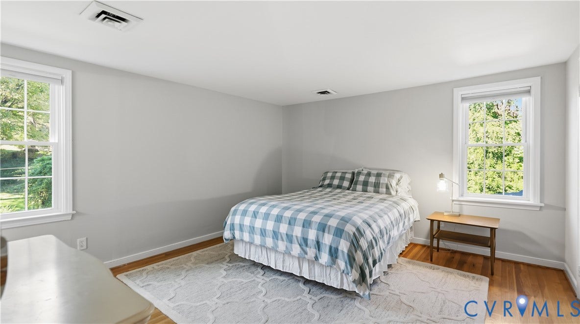10010 Cheyenne Court, Richmond, VA 23235 Neutral-toned interior room featuring wood-finish flooring and two double-hung windows