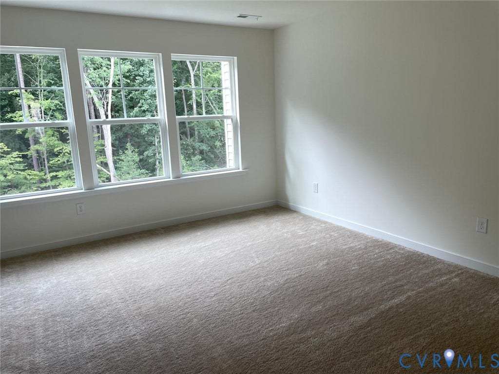 10823 Farmstead Mill Drive, Henrico, VA 23059 View of carpeted spare room