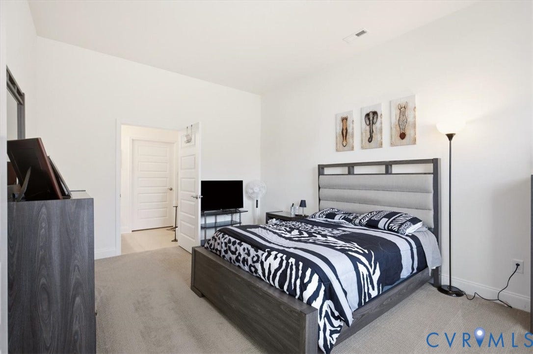 18743 Palisades Ridge, Palisades Cove, Moseley, VA 23120 Neutral wall coloring, high ceilings, and neutral carpeting