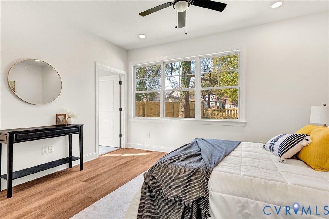 1807.5 Gordon Avenue, Oak Grove, Oak Grove, VA 23224 Wood-finish flooring, recessed lighting, multi-pane window, and a ceiling fan
