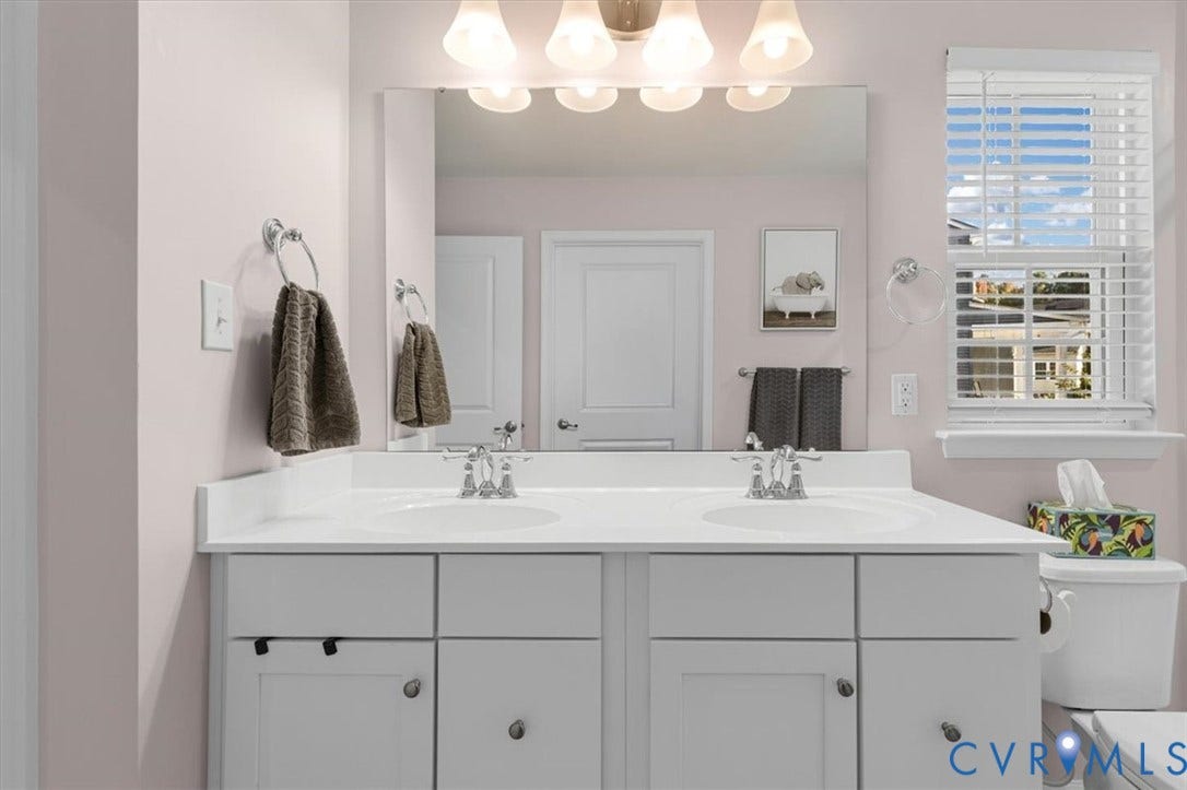 5325 Sandy Ridge Court, Chesterfield, VA 23832 Primary En-Suite, Double Vanity, Tiled Shower, huge walk in closet