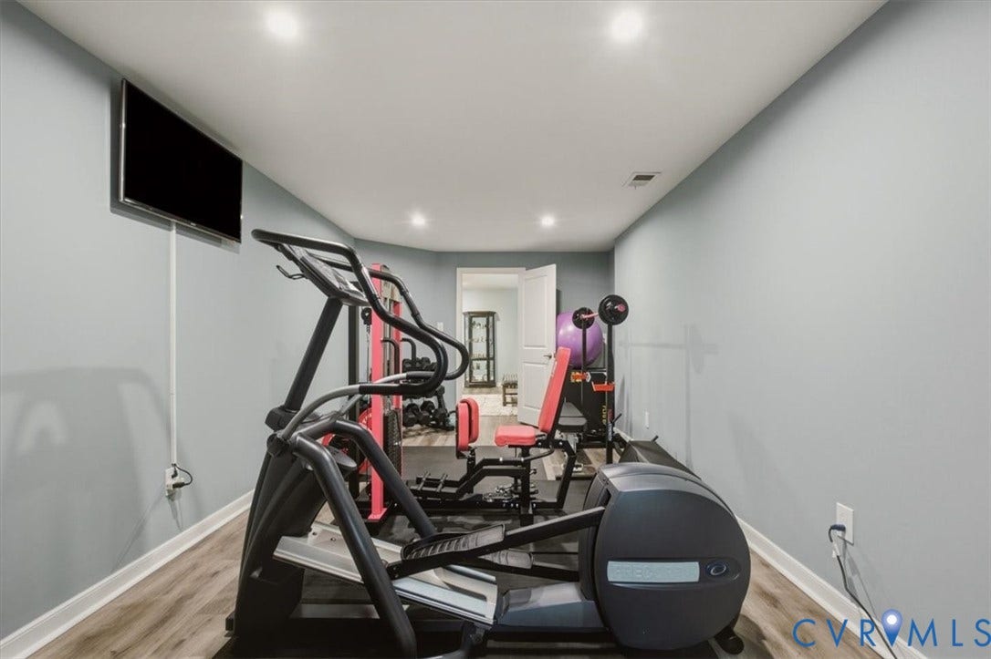 5325 Sandy Ridge Court, Chesterfield, VA 23832 Newly finished gym area