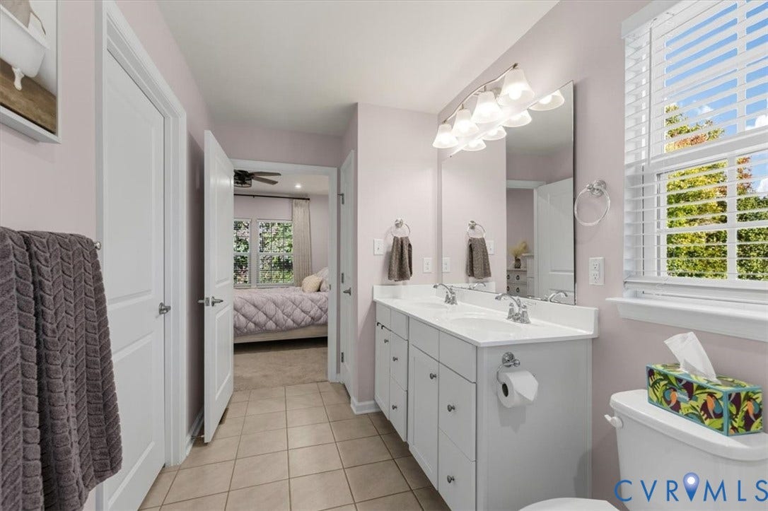 5325 Sandy Ridge Court, Chesterfield, VA 23832 Primary En-Suite, Double Vanity, Tiled Shower, huge walk in closet