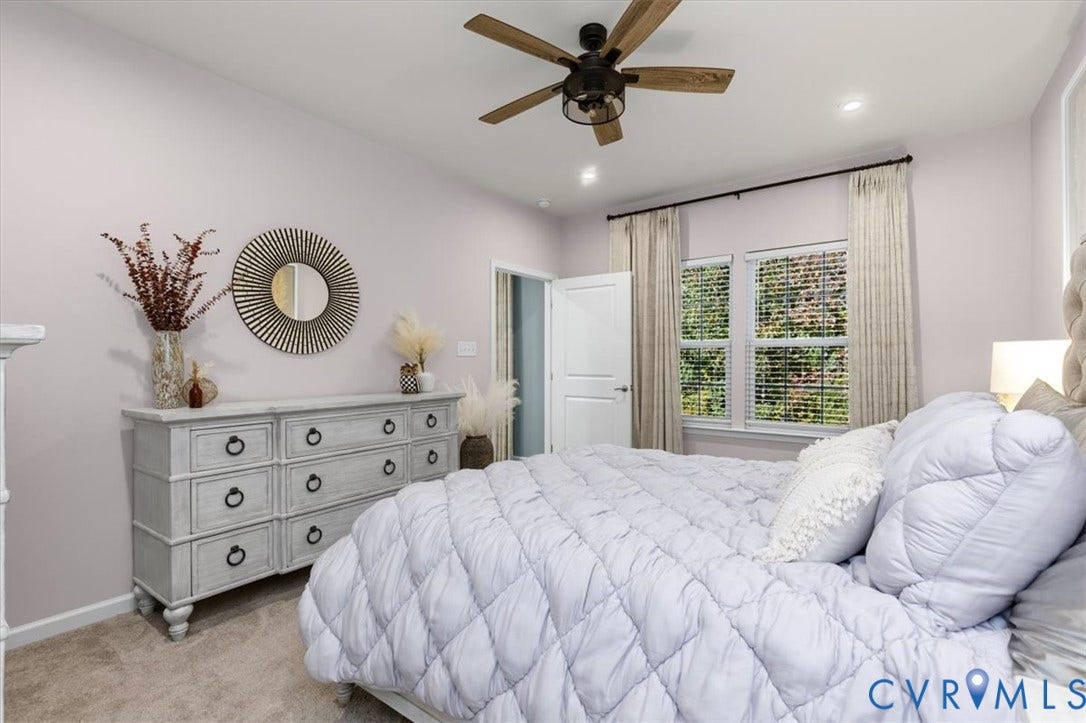 5325 Sandy Ridge Court, Chesterfield, VA 23832 Primary Bedroom with Stain proof/pet proof carpet, En-suite, walk in closet