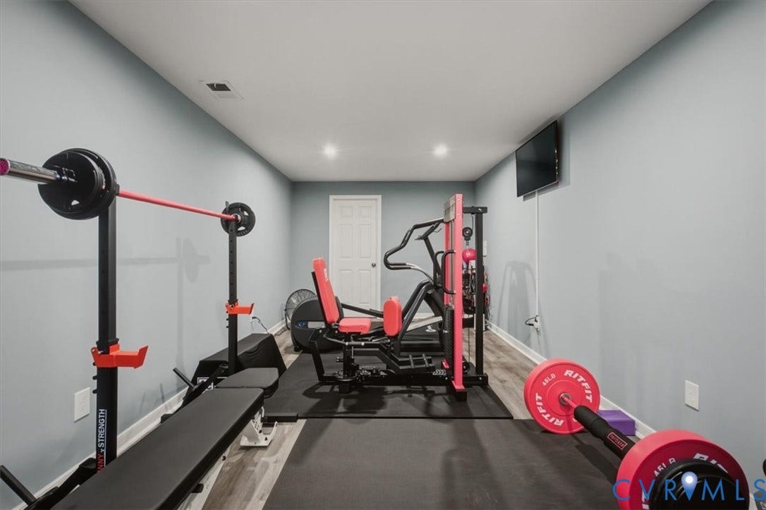 5325 Sandy Ridge Court, Chesterfield, VA 23832 Newly finished gym area