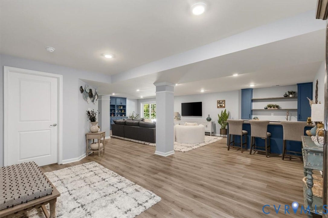 5325 Sandy Ridge Court, Chesterfield, VA 23832 Finished basement, recessed lighting, Open Concept, new high end LVP