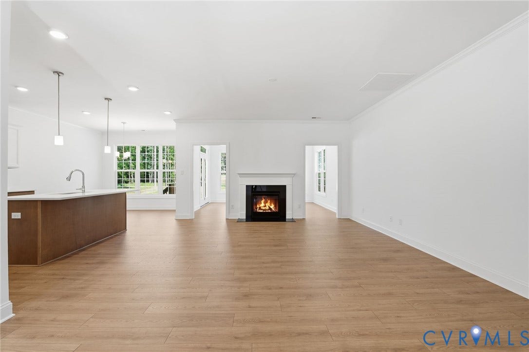 2455 Ridge Road, MontRose, Powhatan, VA 23139 Shows optional fireplace