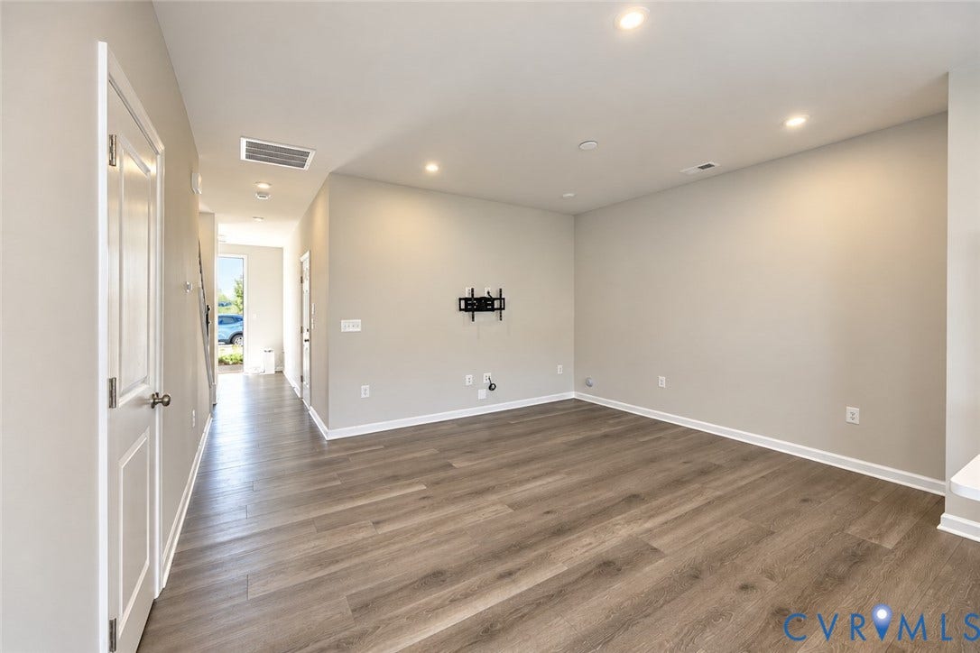 500 Rivanna Hill Way, Glen Allen, VA 23060 Interior space featuring wood-finish flooring, neutral wall tones, and recessed lighting