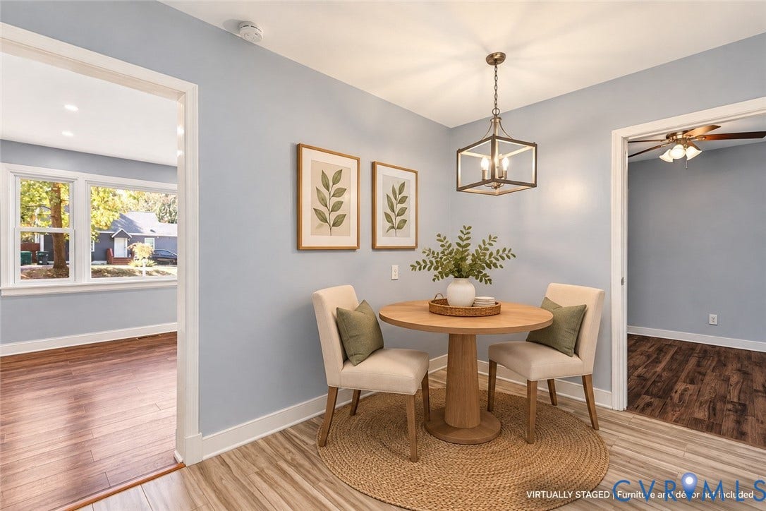 7304 Bowler Street, Henrico, VA 23228 Dining Area-Virtually Stagged