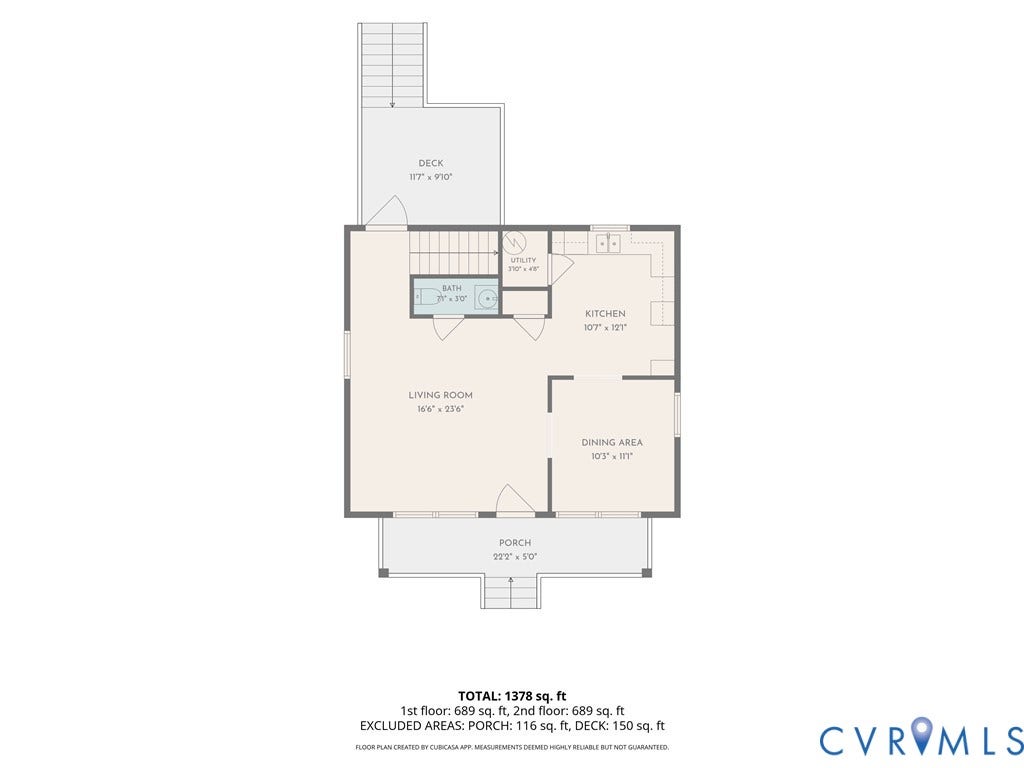 637 Ellens Haven Alley, Highland Grove, Richmond, VA 23222 Floor plan
