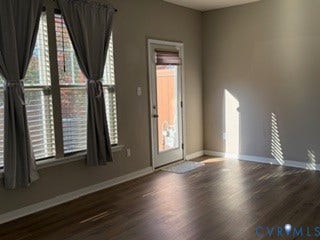2144 Perennial Circle, Henrico, VA 23233 Interior space featuring wood-finish flooring, neutral wall paint, and dual windows with window blinds