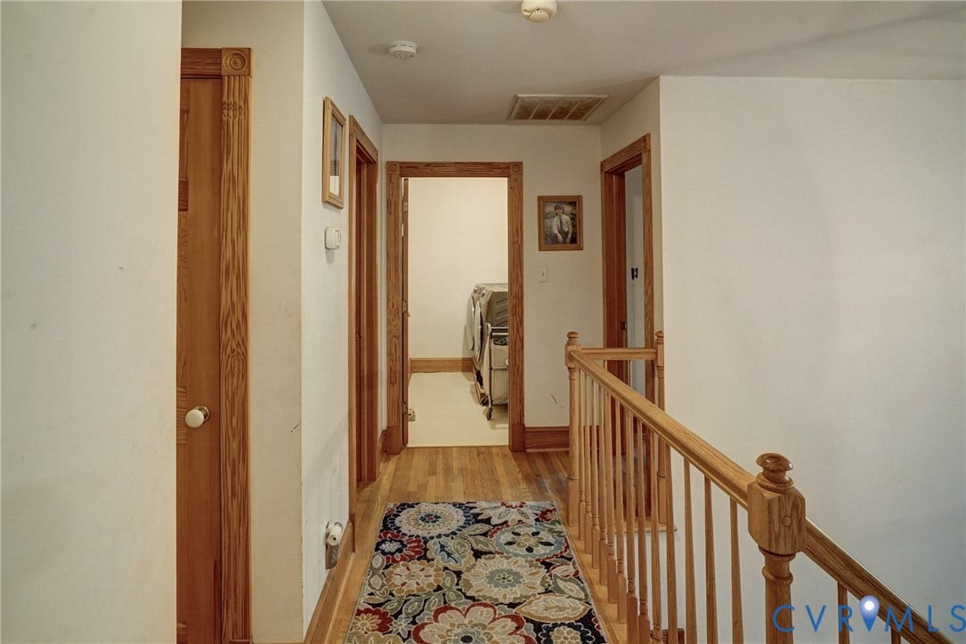 2180 Gum Drive, Smokey Hollow, Manakin Sabot, VA 23103 Hallway between Bedrooms, Hardwood Floors