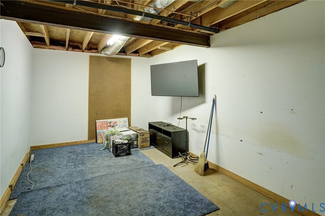 2180 Gum Drive, Smokey Hollow, Manakin Sabot, VA 23103 Room in Basement 19 x 9 - Good for Office, Man Cave or Storage!