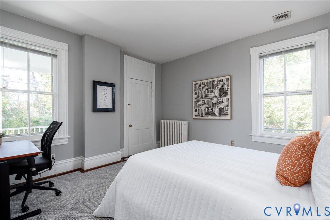 106 N Shields Avenue, The Fan, Richmond, VA 23220 Third bedroom with windows on 2 walls.