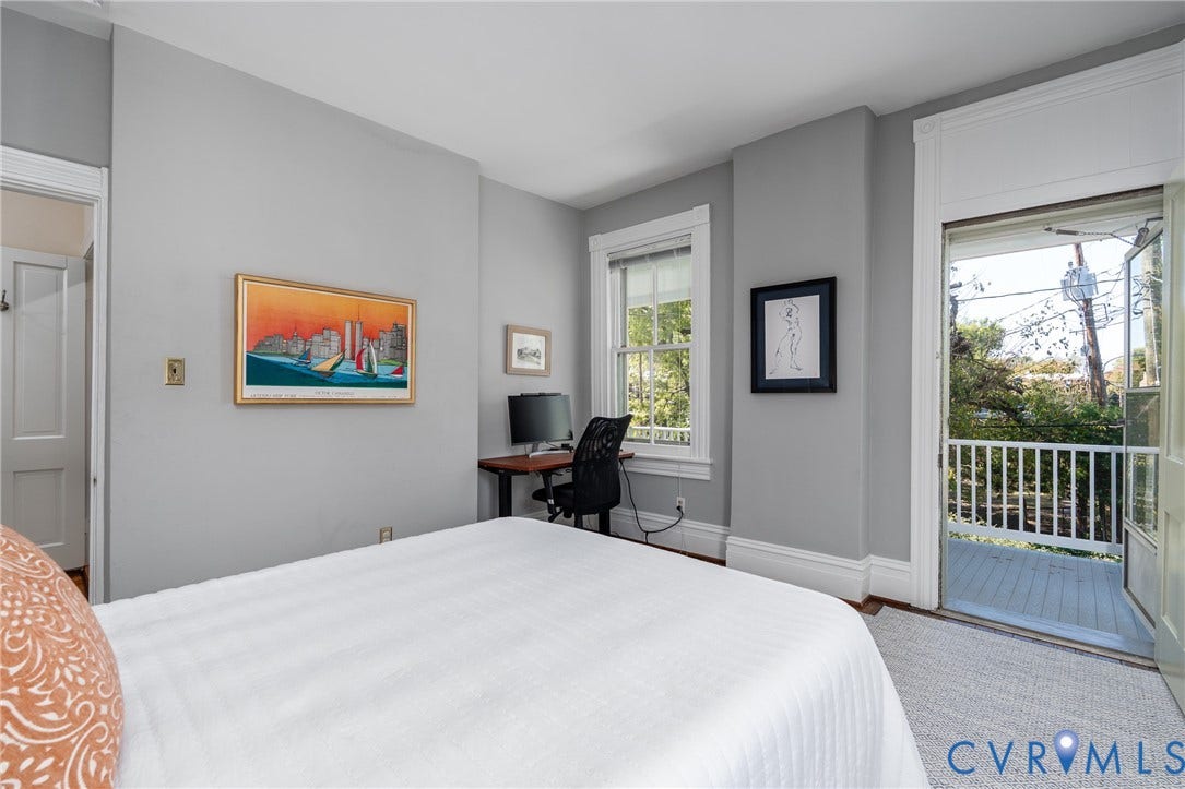 106 N Shields Avenue, The Fan, Richmond, VA 23220 The third bedroom opens to a covered porch.