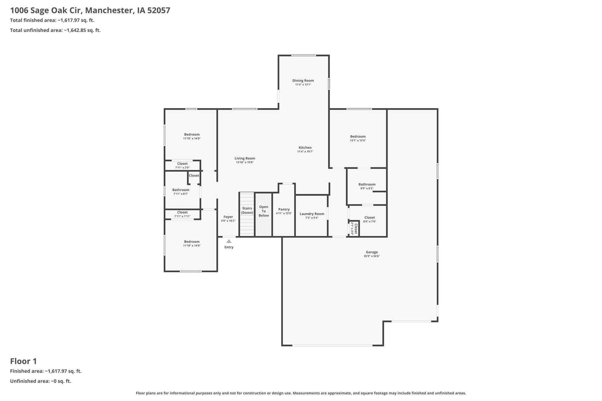 1006 Sage Oak Circle, Manchester, IA 52057 1006 Sage Oak Circle, Manchester, IA 52057