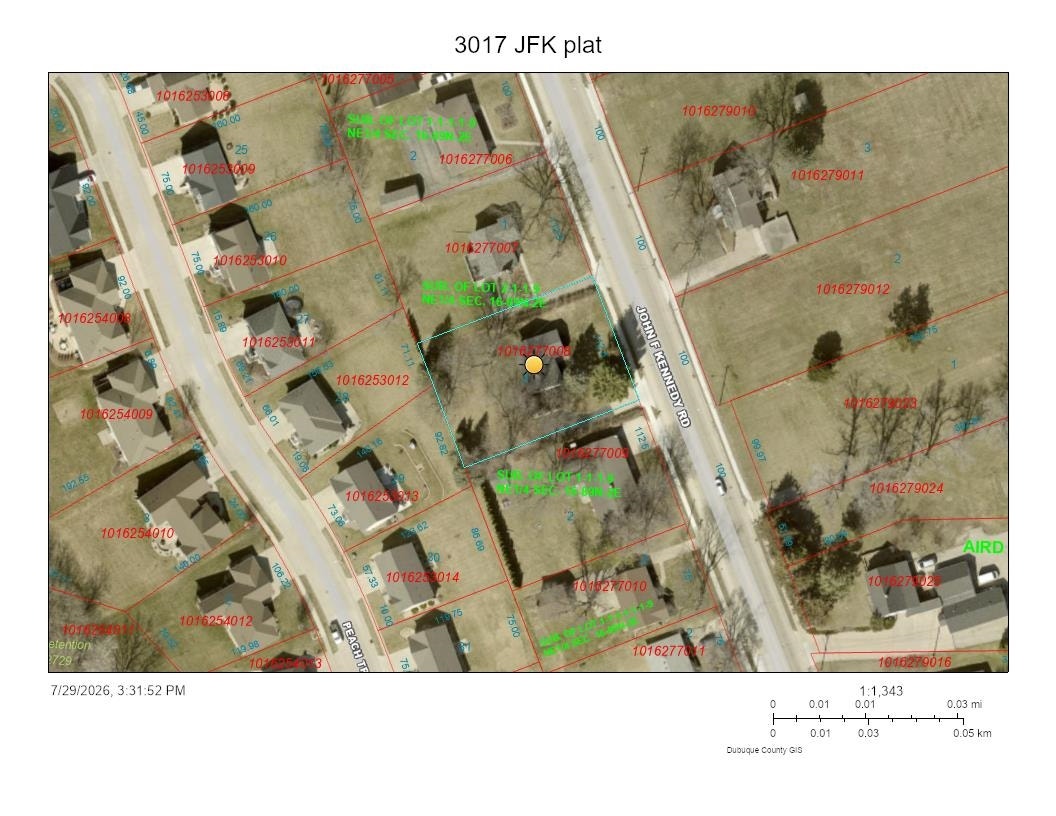 3017 John F Kennedy Road, Dubuque, IA 52002 3017 John F Kennedy Road, Dubuque, IA 52002