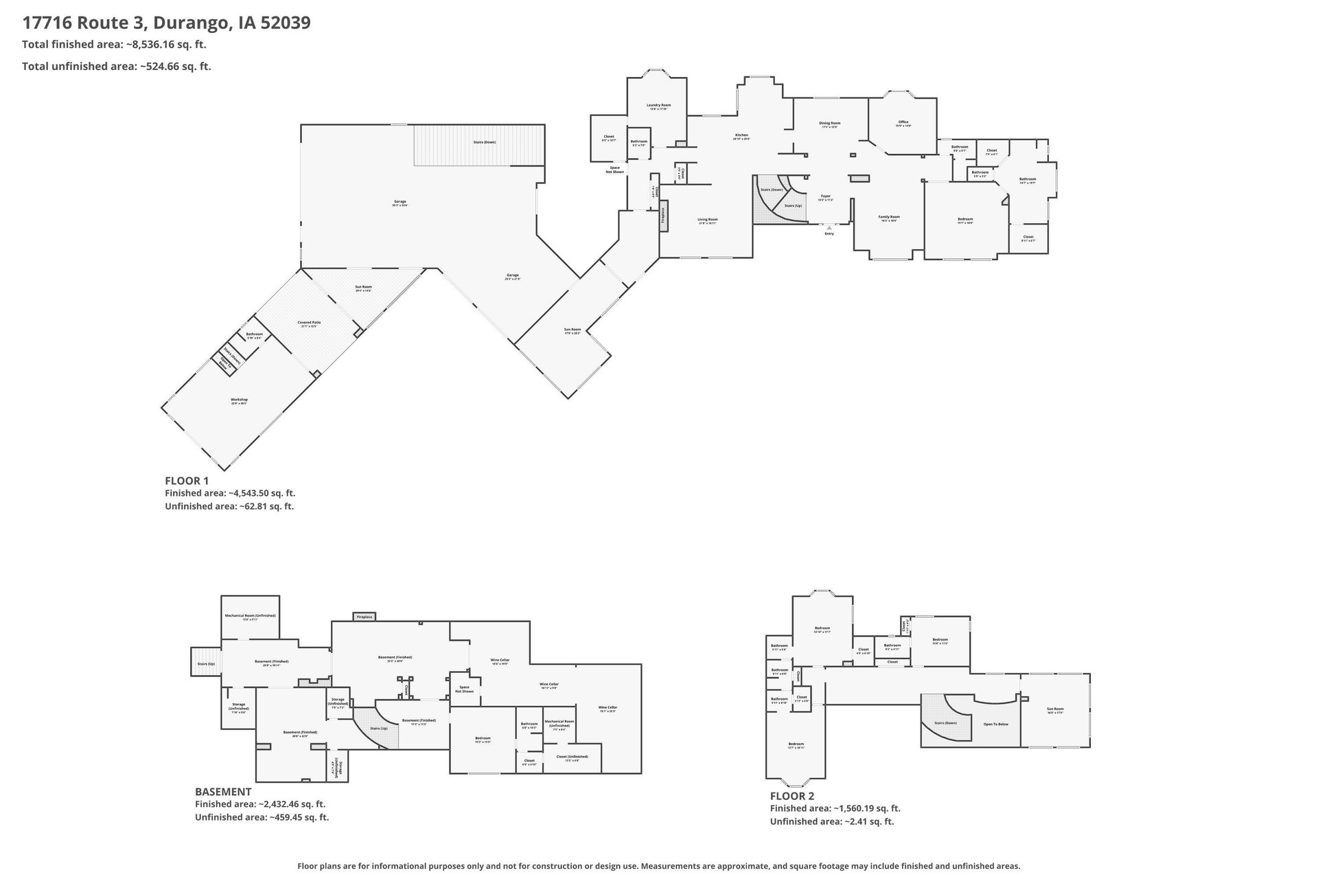 17716 Route 3 Road, Durango, IA 52039 17716 Route 3 Road, Durango, IA 52039