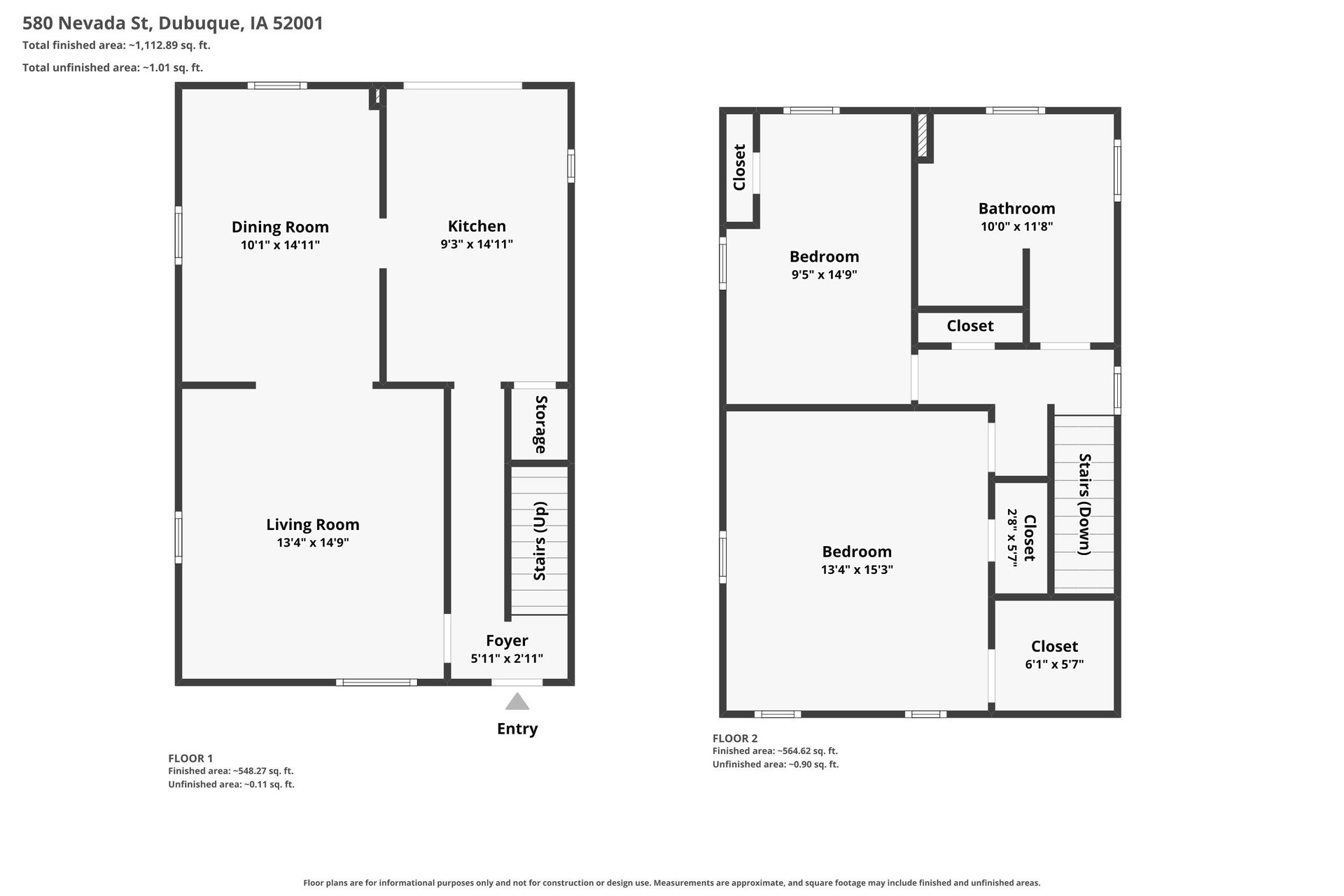 580 Nevada Street, Dubuque, IA 52001 580 Nevada Street, Dubuque, IA 52001