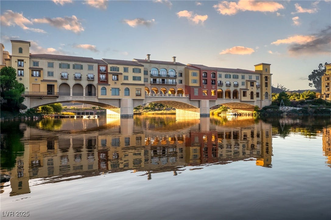 29 Porto Malaga Street, Henderson, NV 89011 Lake Las Vegas is a scenic resort-style community centered around a private lake, offering a relaxed desert-luxury lifestyle surrounded by mountain and water views.