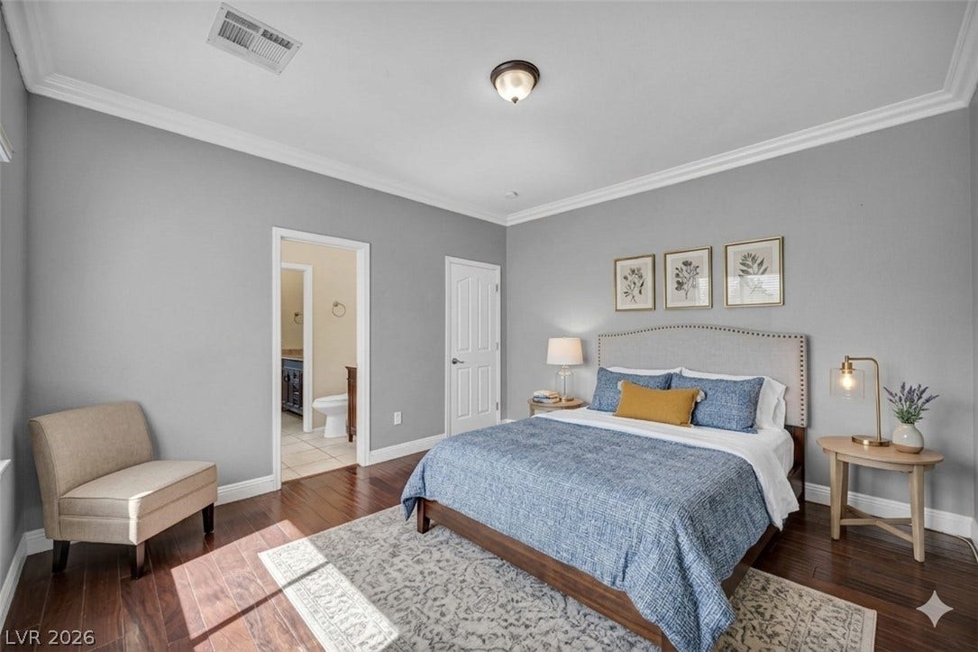 10540 Canon Perdido Street, Las Vegas, NV 89141 Guest bedroom virtually staged