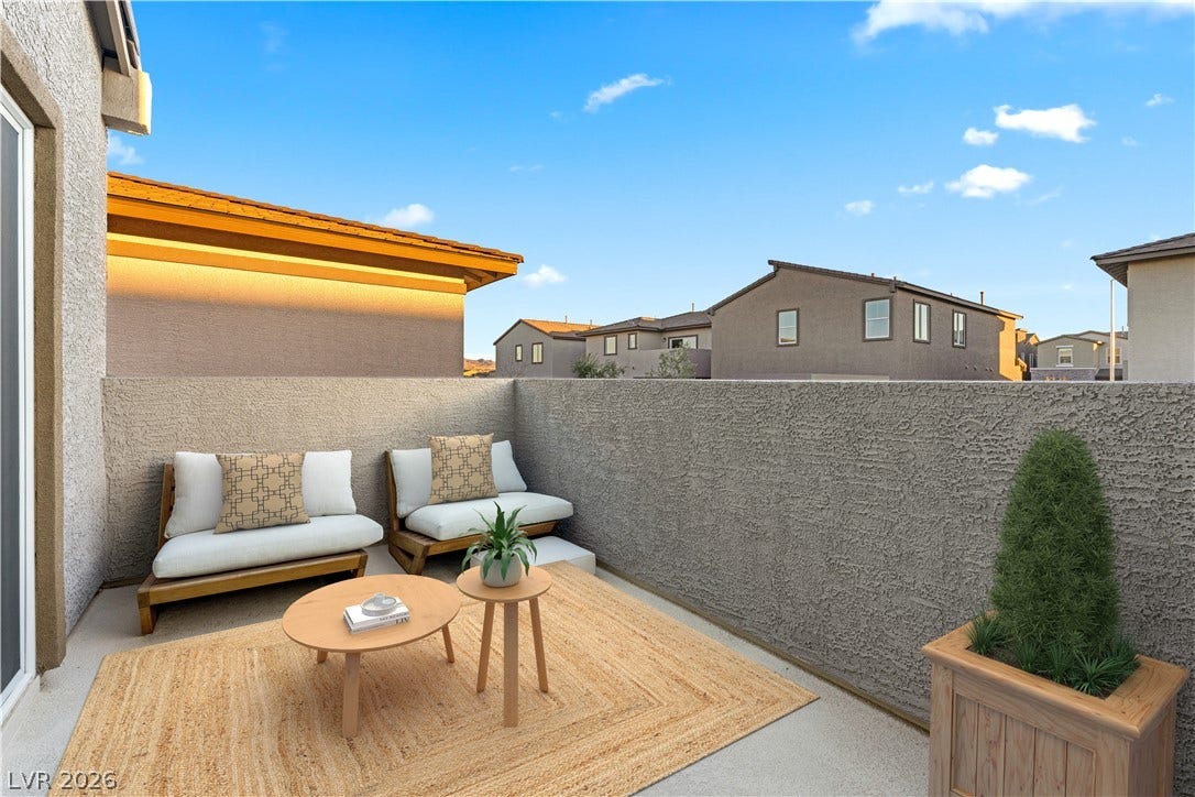 145 Rohan Crest Avenue, Henderson, NV 89011 Private walk-out balcony from Primary Bedroom